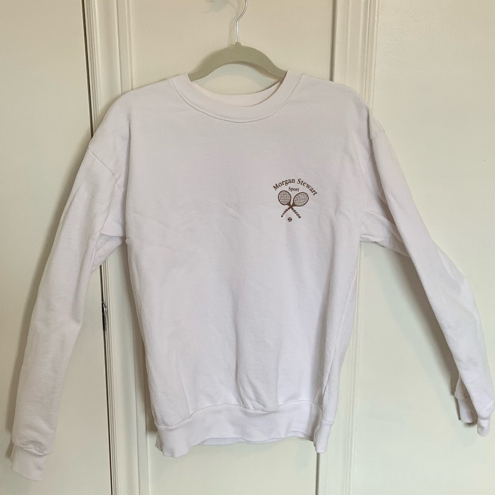 Morgan Stewart Sport size S sweatshirt in white